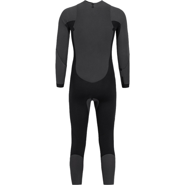 2024 Orca Hombres Zeal Hi-Vis Back Zip Open Water Swim Neopreno NN2Z - Black